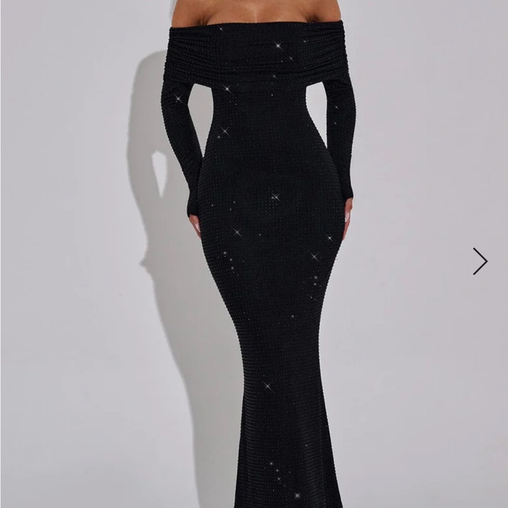 Elegant Black Off-Shoulder Dress